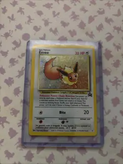 Pokemon Evee Black Star Promo #11 Holo Card WOTC Swirl - Image 2