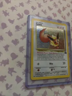 Pokemon Evee Black Star Promo #11 Holo Card WOTC Swirl - Image 5