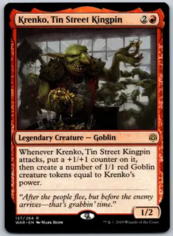 Krenko, Tin Street Kingpin R War of the Spark 137 NM - Image 1
