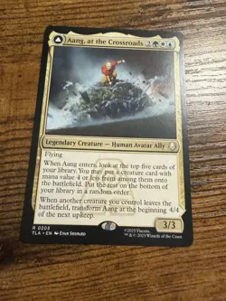 MTG Magic The Gathering Avatar Rare Aang at the Crossroads Aang Destined Savior - Image 1