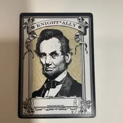 Autographed Signed RK Post token MTG, Abraham Lincoln Knight ally Token 2/2 - Image 1