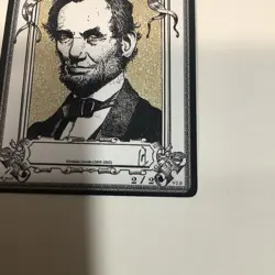 Autographed Signed RK Post token MTG, Abraham Lincoln Knight ally Token 2/2 - Image 2