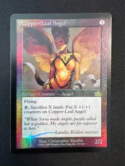 Copper-Leaf Angel Prophecy MTG Magic the Gathering LP FOIL - Image 1