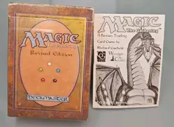 Magic The Gathering: 1994 Revised Deckmaster Starter-Empty Box and Rulebook MtG - Image 2