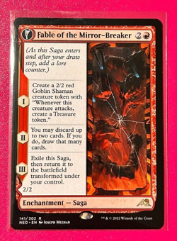 MTG -- Fable of the Mirror-Breaker -- (NEO) #141/302 Near Mint Regular Rare - Image 1