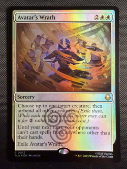 MTG Avatar's Wrath Foil R 0012 Avatar The Last Airbender TLA NM - Image 1