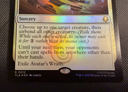 MTG Avatar's Wrath Foil R 0012 Avatar The Last Airbender TLA NM - Image 2