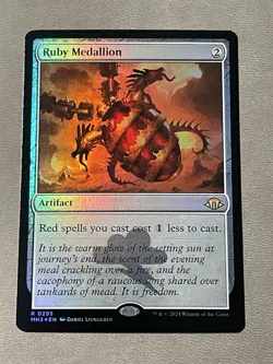 Ruby Medallion MTG Modern Horizons 3 Foil NM - Image 1