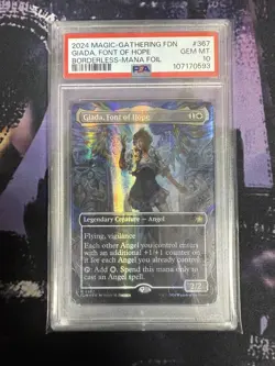 [PSA 10 GEM MT] Giada, Font of Hope (Borderless-Mana Foil) #367 Magic/MTG Card - Image 1