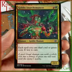 Goblin Anarchomancer Altered Art - Hand Painted MTG Alter - Magic - Christmas - Image 1