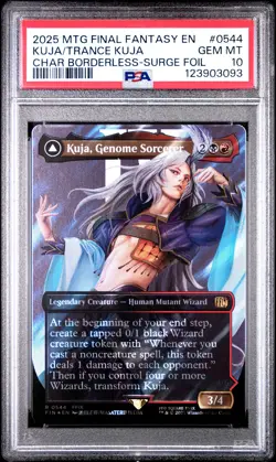 3093 Kuja Genome Sorcerer Trance 2025 MTG Final Fantasy #0544 Surge Foil PSA 10 - Image 1