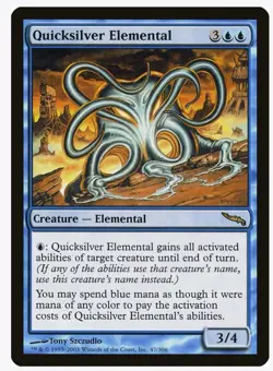Quicksilver Elemental Mirrodin Regular Ships In Toploader - Image 1