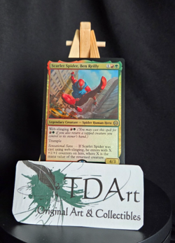 SCARLET SPIDER, BEN REILLY ~ NM ~ MTG Magic- 0142 SPM Marvel Spider-Man FOIL - Image 1