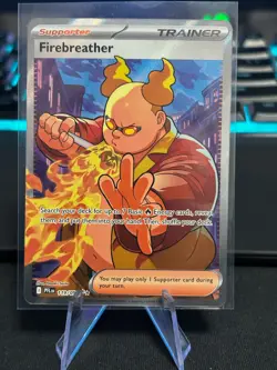 Pokemon Phantasmal Flames Firebreather 119/094 Full Art Trainer Ultra Rare NM - Image 1