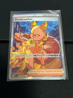 Pokemon Phantasmal Flames Firebreather 119/094 Full Art Trainer Ultra Rare NM - Image 3