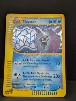 Cloyster 008/165 Expedition Base Set Holo Rare Pokemon TCG Nintendo e-reader LP+ - Image 3