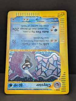 Cloyster 008/165 Expedition Base Set Holo Rare Pokemon TCG Nintendo e-reader LP+ - Image 4