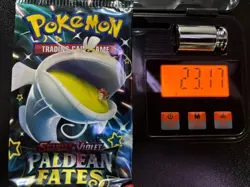 Pokemon Paldean Fates Booster Pack Sealed 23.17g 3.71mm Heaviest! - Image 1