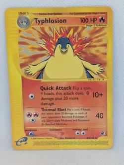 Typhlosion 064/165 Expedition Base Set Non-Holo Rare Pokemon TCG Nintendo LP - Image 1