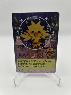 Pokiebubies 1st Edition Fan Art Chef Ken Lee Zapie #55 Zapdos V2 Holo Pokemon - Image 1