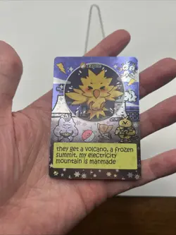 Pokiebubies 1st Edition Fan Art Chef Ken Lee Zapie #55 Zapdos V2 Holo Pokemon - Image 4