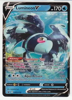 Pokemon TCG Sword & Shield Lumineon V SWSH250 Black Star Promo NM - Image 1