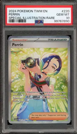 Pokemon Perrin Twilight Masquerade Special Illustration Rare #220 PSA 10 - Image 1