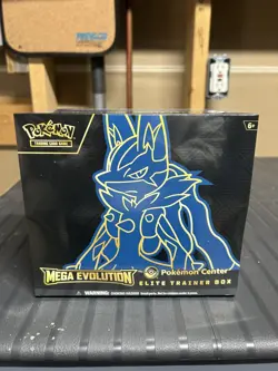 Pokemon Center Mega Evolution Lucario ETB Elite Trainer Box BRAND NEW Sealed - Image 1