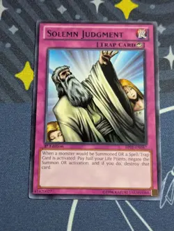 Solemn Judgment - BP01-EN047 - Black Rare (NM) - Yugioh - Image 1