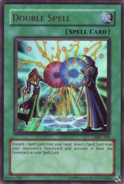 Double Spell - MFC-106 - Ultra Rare - Unlimited Edition - Damaged - Image 1