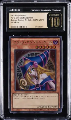 2025 YU-GI-OH! JAPANESE #QCAC-JP019 DARK MAGICIAN GIRL CGC 10 PRISTINE - Image 1