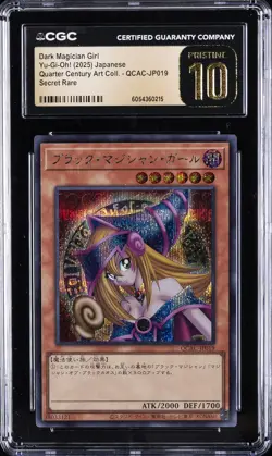 2025 YU-GI-OH! JAPANESE #QCAC-JP019 DARK MAGICIAN GIRL CGC 10 PRISTINE - Image 1