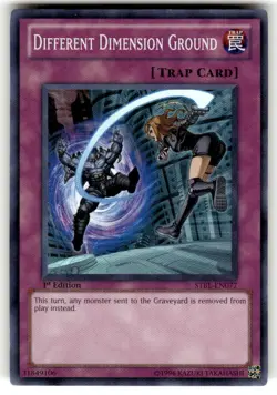 Yu-Gi-Oh! TCG Different Dimension Ground STBL-EN077 Super Rare 1st Edition NM - Image 1
