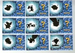 Shiny Who's That Pokemon SET *Silver Glitter Cards* 9 Cards - Image 2