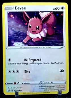 Eevee SWSH127 SWSH: Sword & Shield Promo Cards Holo GALAXY SWIRL - Image 1