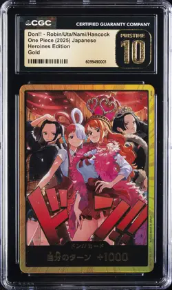 2025 ONE PIECE DON!! CARD ROBIN/UTA/NAMI/HANCOCK CGC 10 PRISTINE - Image 1