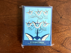 FAST SHIP Pokemon TCG Official Vaporeon Card Sleeves S-Chinese Sun & Moon Sealed - Image 1