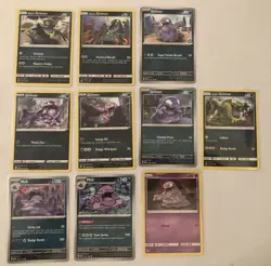 Lot of 10 Grimer and Muk Pokemon Cards - Image 1