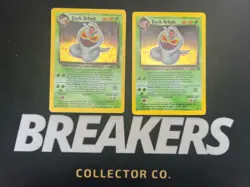 Dark Arbok 2/82 Rocket Set Vintage Pokemon Holo 2 Card Lot - Image 1