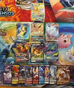 Pokemon Card Lot Full Art Alt Art Fire Eevee Flareon Pikachu - Image 1