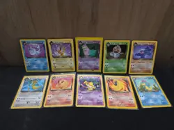 Pokemon Dark Vintage Lot Non-Holo And Holo,Dark Slowbro Holo Etc. 10 Card Lot - Image 1