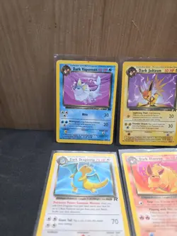 Pokemon Dark Vintage Lot Non-Holo And Holo,Dark Slowbro Holo Etc. 10 Card Lot - Image 3