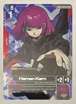 Gundam Card Game Dual Impact Haman Karn GD02-091 R+ English - Image 1