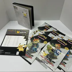 Pokemon First Partner 25th Anniversary Jumbo Card Set COMPLETE w/ binder Plus - Image 1
