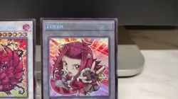 Black Rose Dragon L5DD-ENS02 Secret Rare Chibi Yugioh 1st Edition + Token Card - Image 5