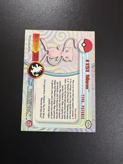 Mew TOPPS Vintage NM Pokemon #151 Rare Tv Animation Card Blue Series - Image 2