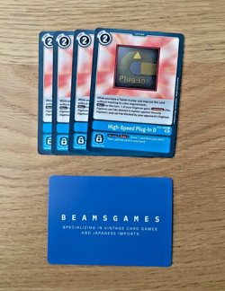 Digimon Card Game TCG - EX2-098 - High-Speed Plug-In D (4x) Playset - Image 1