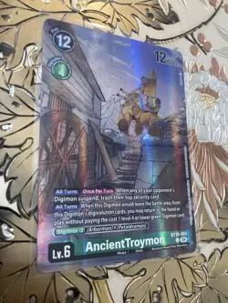 Digimon Card Game AncientTroymon Alternate Art Foil BT18-055 Tamers Selection - Image 1