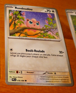 POKEMON FRANCAISE CARD CARTE RONDOUDOU 076/094 PFL FR MINT 2025 - Image 1