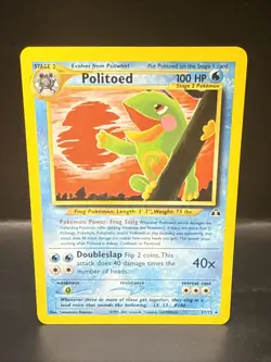 Pokemon Card - Politoed Neo Discovery 27/75 Rare - Image 2